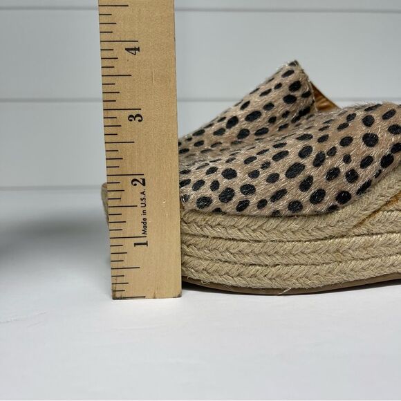 Dolce Vita Bela Leopard Spotted Wedge Sandals Size 8 - Picture 11 of 11